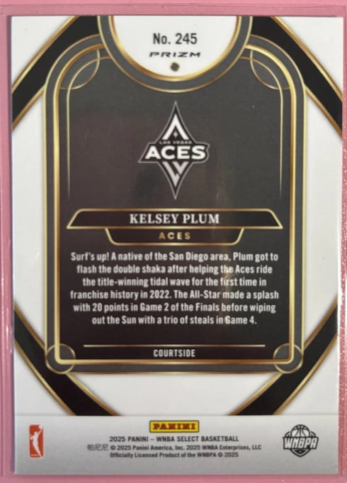 2025 WNBA Select Red Flash Prizm Kelsey Plum #245
