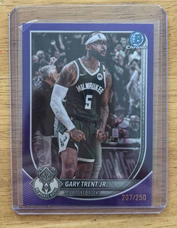 2025 Bowman Basketball-#BCV-165 Gary Trent Jr Purple Refractor /250