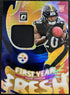 2025 Panini Donruss Optic - First Year Fresh Kaleb Johnson Blue Hyper Steelers