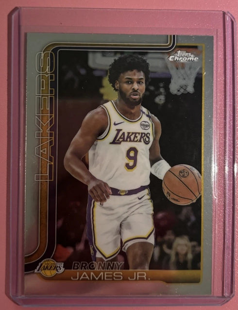 2025-26 Topps Chrome Bronny James Jr. #182 Los Angeles Lakers Base