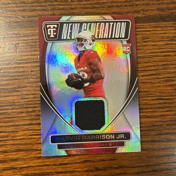 2024 Panini Totally Certified Marvin Harrison Jr Patch Cardinals NGJ-MHJ