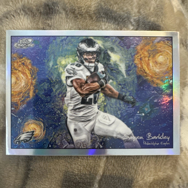 2025 Topps Chrome Cosmic-Stars In The Night-Saquan Barkley #STN-16
