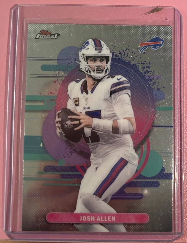 2025 Topps Finest Football Josh Allen #125 Uncommon Buffalo Bills