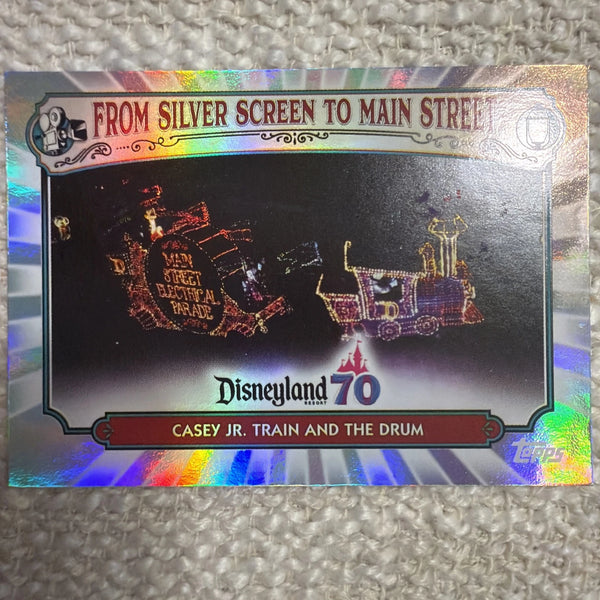 2025 Topps Disneyland 70th Ann Silver Screen To Main Street MS-3 Casey Jr Train