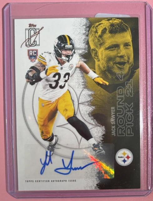 2025 Topps Signature Class Jack Sawyer RC Auto Steelers #137 (RC)(AU)