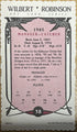 Wilbert Robinson 1984 Art Card Series