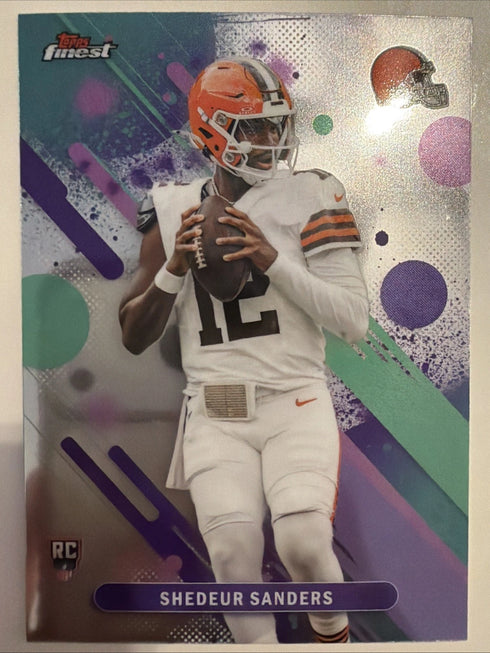 Topps Finest 2025 Shedeur Sanders Rookie Cleveland Browns #6 Finest Performance