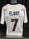 Denver Broncos John Elway Signed Custom White Jersey GTSM COA
