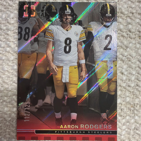 2025 Panini Photogenic - Aaron Rodgers #63 Red /125