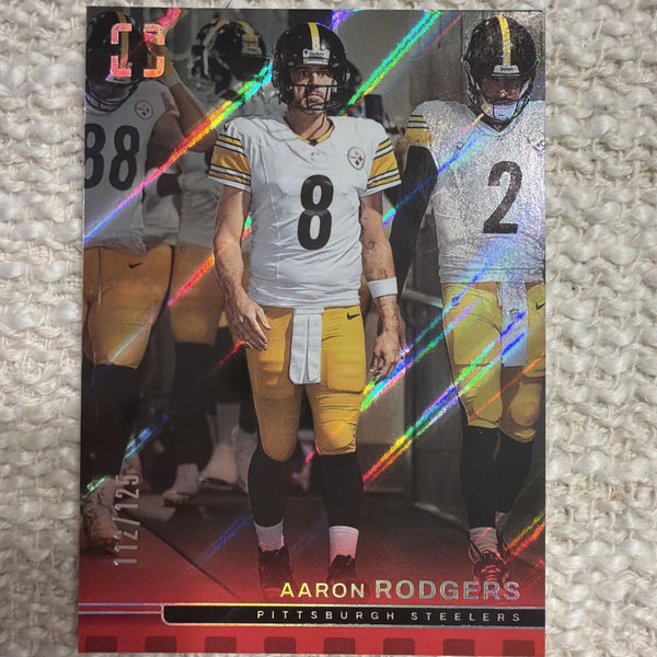 2025 Panini Photogenic - Aaron Rodgers #63 Red /125