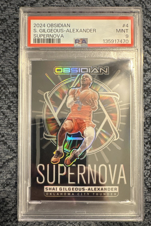 2024-25 Panini Obsidian - Supernova Shai Gilgeous-Alexander #4 /125 PSA 9