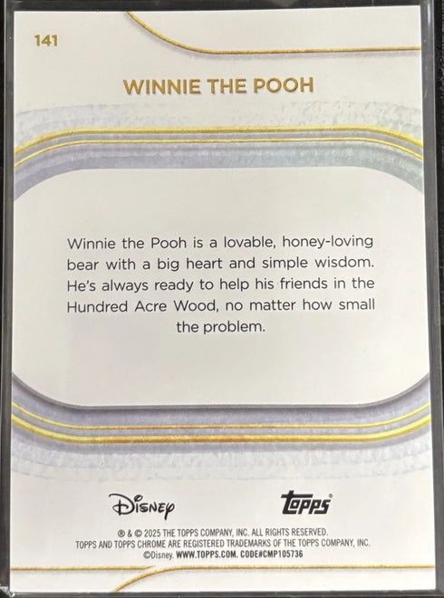 2025 Topps Chrome Disney Winnie The Pooh Yellow Mini Diamonds