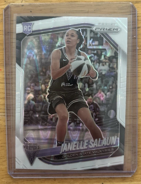 2025 Panini Prizm WNBA Janelle Salauen #20 White Seismic Prizm (RC)