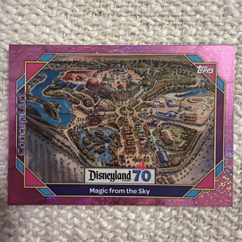 Topps Disneyland 70th Anniversary Pink Foil Card - 150 Magic From the Sky