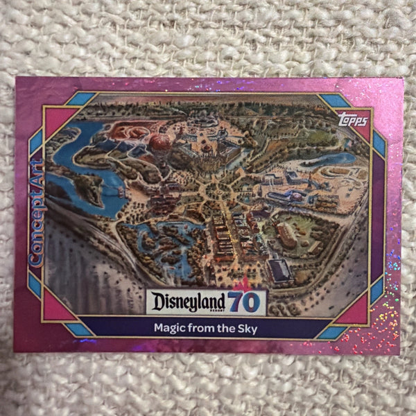 Topps Disneyland 70th Anniversary Pink Foil Card - 150 Magic From the Sky