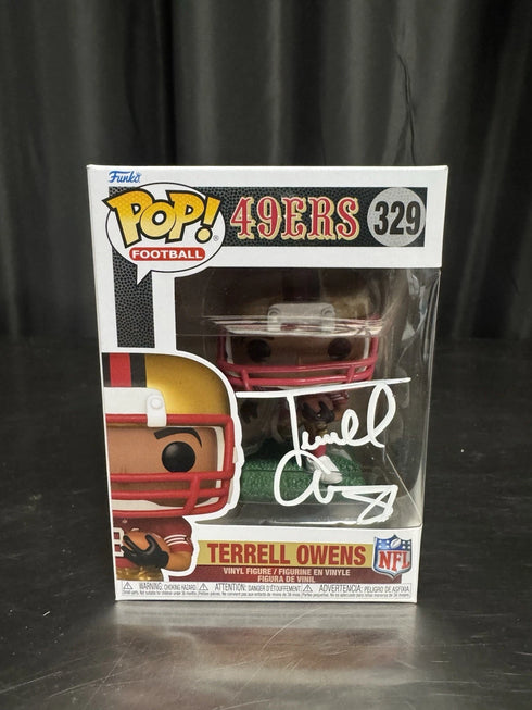 NFL Legends Terrell Owens Signed (49ers) Funko Pop! #329 Swau Coa