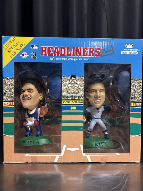 Mike Piazza Derek Jeter 1998 Headliners XL Collection In Box