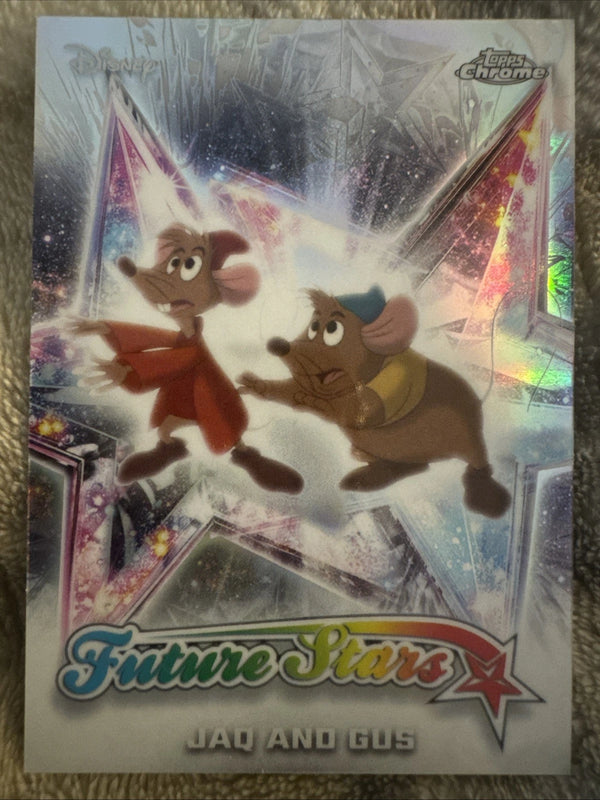 2026 Topps Chrome Disney Jaq And Gus FS-8 Future Stars