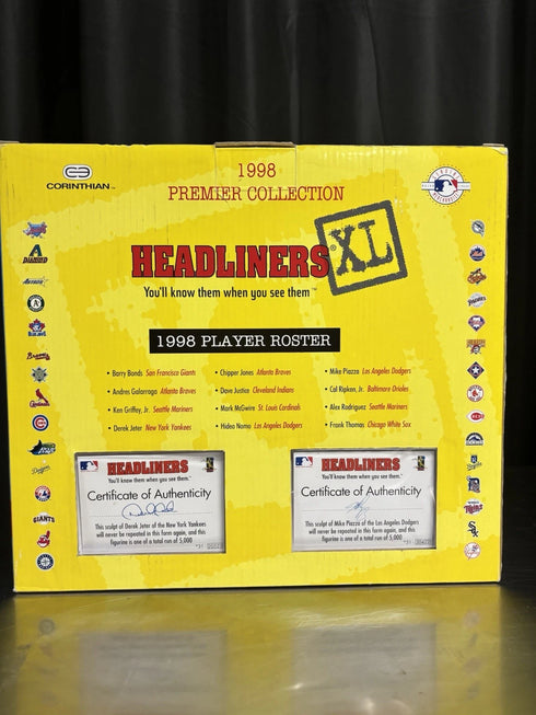 Mike Piazza Derek Jeter 1998 Headliners XL Collection In Box