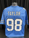 Giants Lawrence Taylor Signed Custom Blue Jersey SWAU