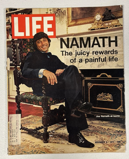 Life Magazine Joe Namath New York Jets November 3 1972 Issue