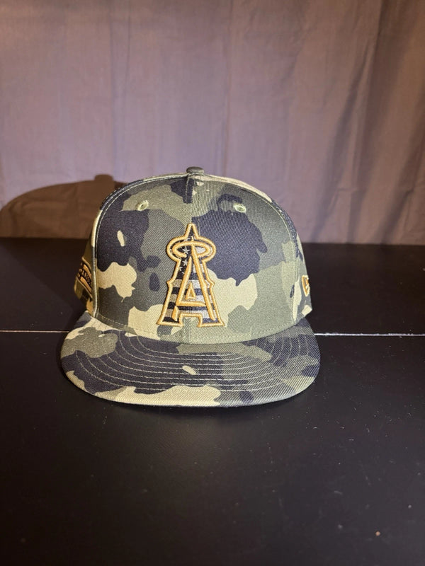 Los Angeles Angels Camp Logo New Era 59Fifty Fitted 7 1/4 Hat