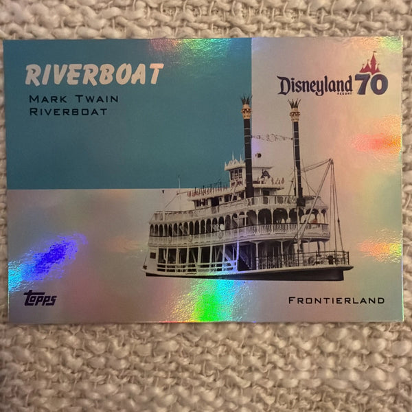 2025 Topps Disneyland 70th Mark Twain Riverboat #T54-9 Rainbow Foil
