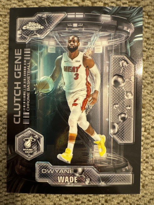 Dwyane Wade 2025-26 Topps Chrome Clutch Gene Refractor CG-21 Miami Heat