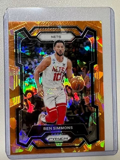 2023-24 Panini Prizm #26 Ben Simmons Prizms Orange Ice