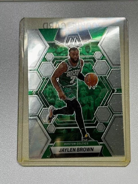 2022-23 Panini Mosaic Silver Mosaic Prizm #9 Jaylen Brown