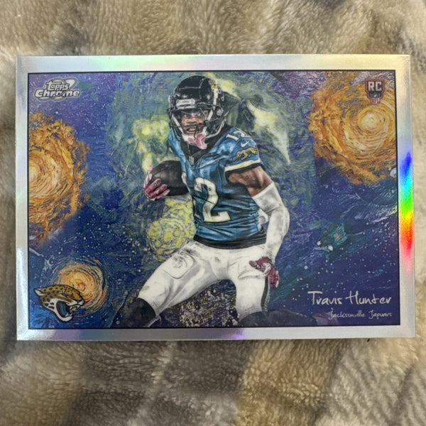 2025 Topps Cosmic Chrome Travis Hunter Stars In The Night RC STN-9 Jaguars
