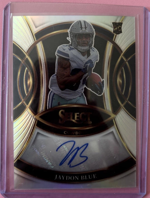 2025 Panini Select Rookie Signatures Prizm Jaydon Blue Autograph Dallas Cowboys