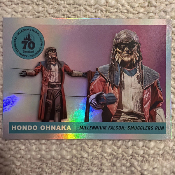 2025 Topps Disneyland 70th Rainbow Foil Icons T55-7 Hondo Ohnaka Star Wars