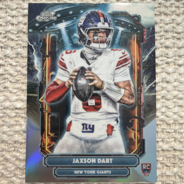 Jaxson Dart - 2025 Topps Chrome Cosmic Extra Terrestrial Refractor - Giants