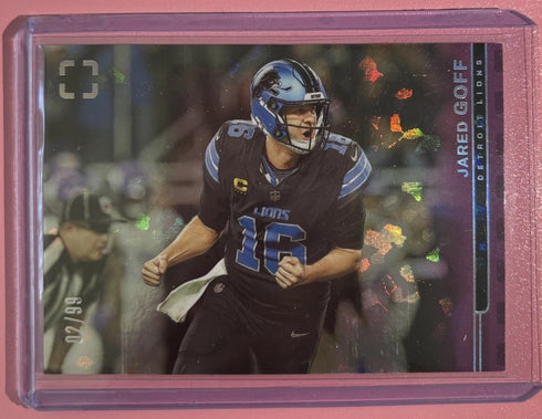 2025 Panini Photogenic Jared Goff #118 /99 Detroit Lions NM