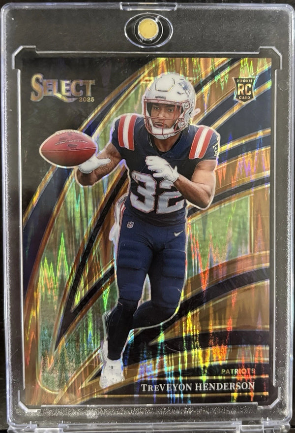2025 Panini Select - Club Level TreVeyon Henderson Copper Shock Prizm /899 Pats
