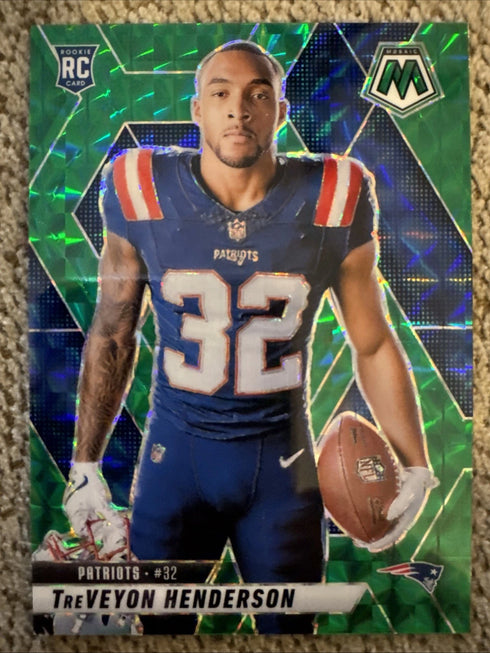 2025 Panini Mosaic - Rookie Variations TreVeyon Henderson #278 Green Mosaic...
