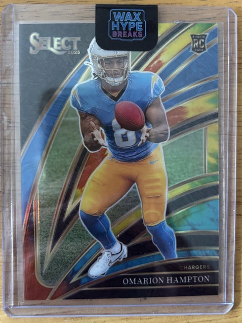 2025 Panini Select Prizm Rookie Serial #202 /25 Omarion Hampton Chargers