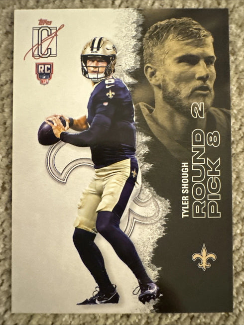 Topps 2025 Signature Class Tyler Shough RC #104 Round Pick 8 New Orleans Saints