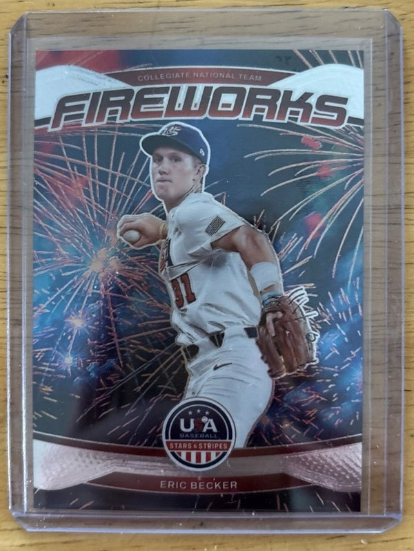 Panini 2026 Stars & Stripes Fireworks Prizm Eric Becker USA 2-Card Lot