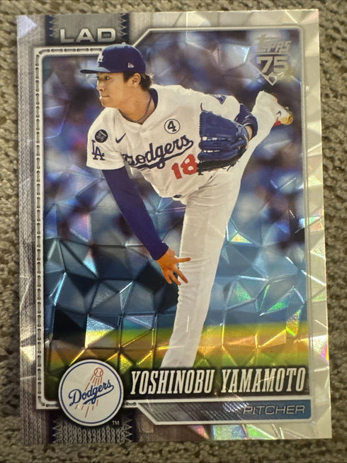 2026 Topps Series 1 Diamante Foil #90 Yoshinobu Yamamoto Dodgers