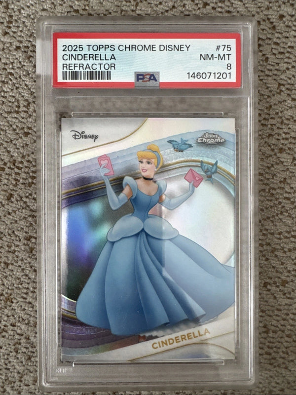 2025 Topps Chrome Disney Cinderella #75 Refractor PSA 9