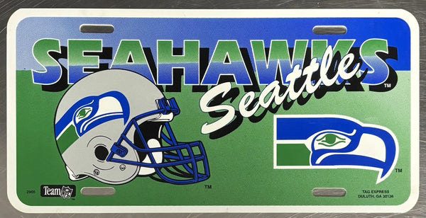 Seattle Seahawks Vintage License Plate