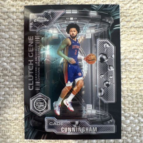 2025-26 Topps Chrome Cade Cunningham Clutch Gene #CG-18 Pistons