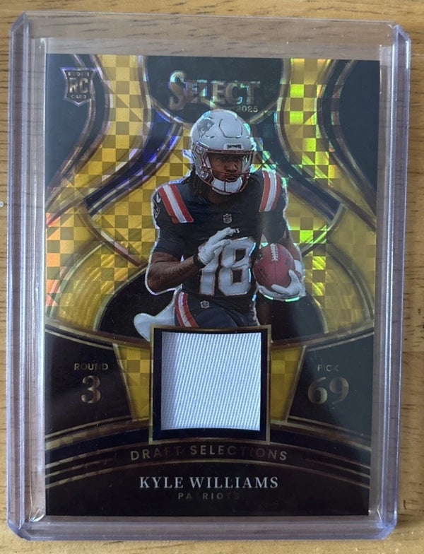 Select 2025 Prizm Draft Selections Rookie Kyle Williams Patch /10
