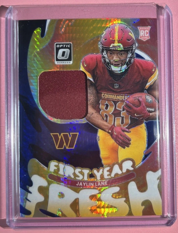 2025 Donruss Optic- Jaylin Lane Rookie First Year Fresh Patch #FYFBH-JLE