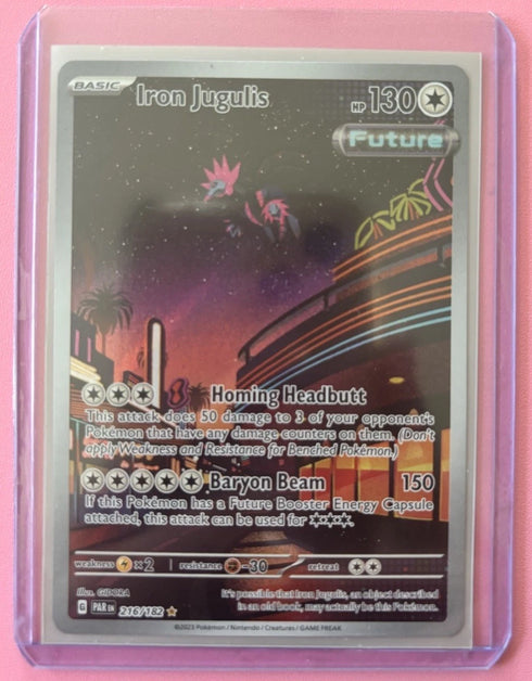 Pokémon TCG Iron Jugulis Paradox Rift Holo Card 216/182