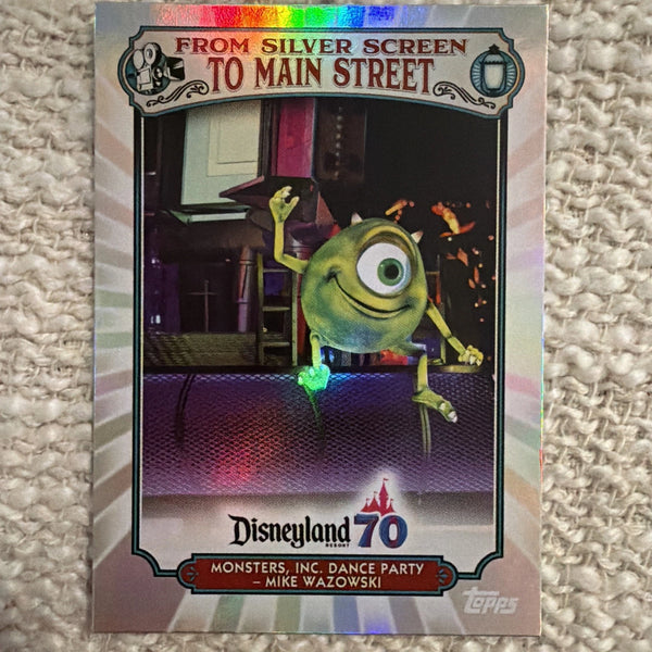 2025 Topps Disneyland 70th From Silver Screen to Main Street #MS-19 Monsters Inc