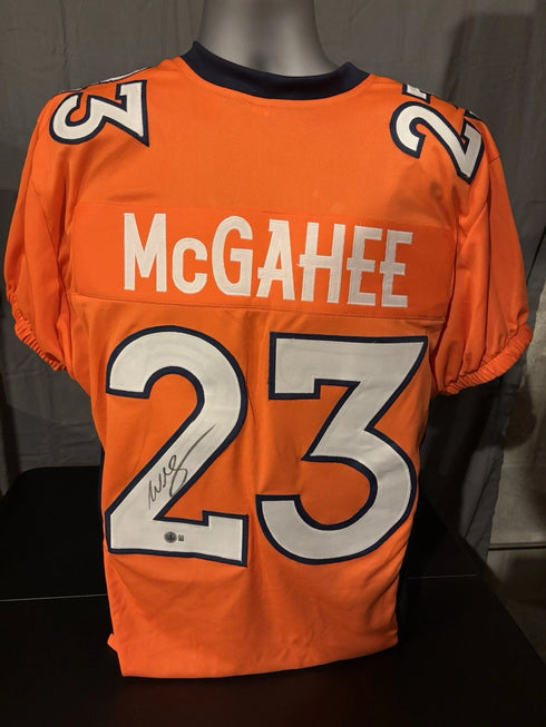 Willis McGahee Denver Broncos Signed Custom Jersey Beckett COA