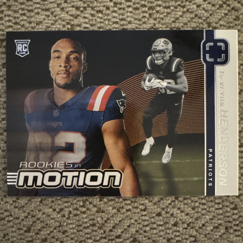 2025 Photogenic Football Rookies In Motion #9 TreVeyon Henderson RC